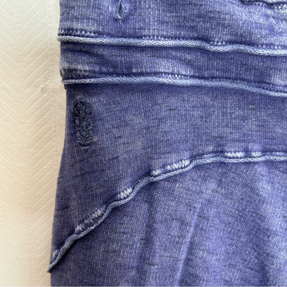 Free People Movement blue pull on sweatpants bootcut size medium - Picture 5 of 8